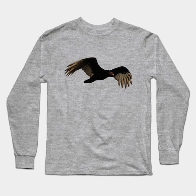 Turkey Vulture in Flight Long Sleeve T-Shirt by Head Blaze